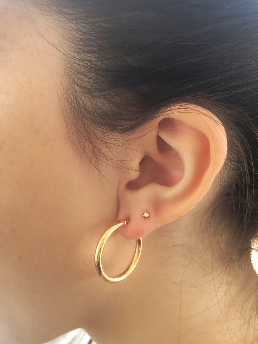 Plain Hoops Gold