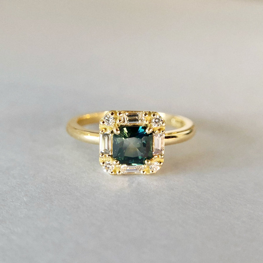 Anja Australian Sapphire Ring with Diamonds