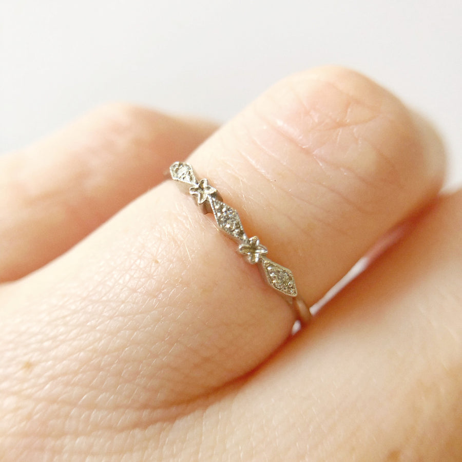 Ava Ring with Diamonds