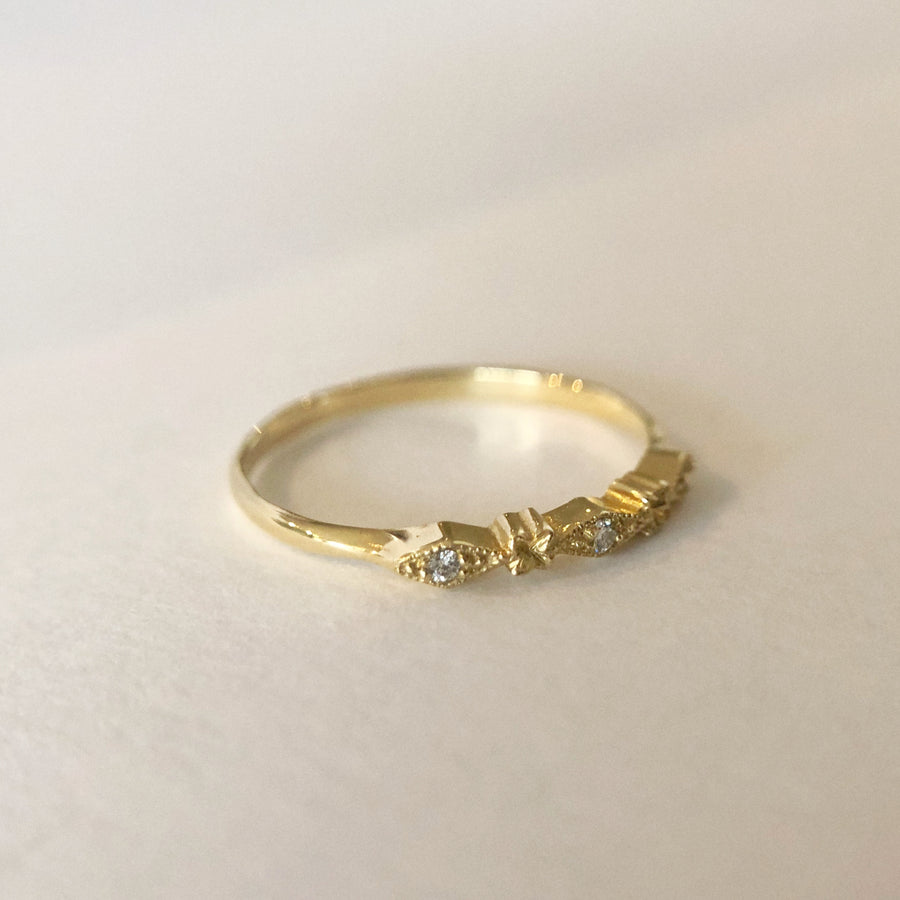 Ava Ring with Diamonds