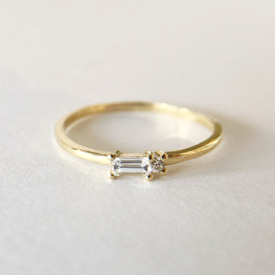 Baguette Round Ring