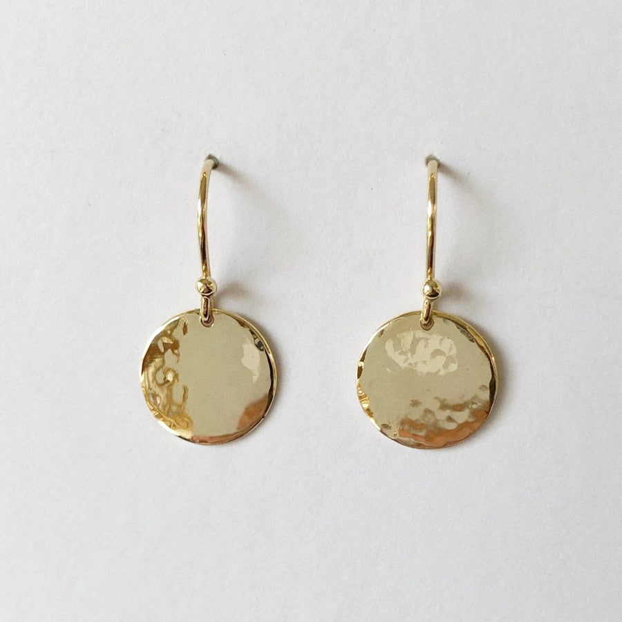 Beaten Circle Earrings