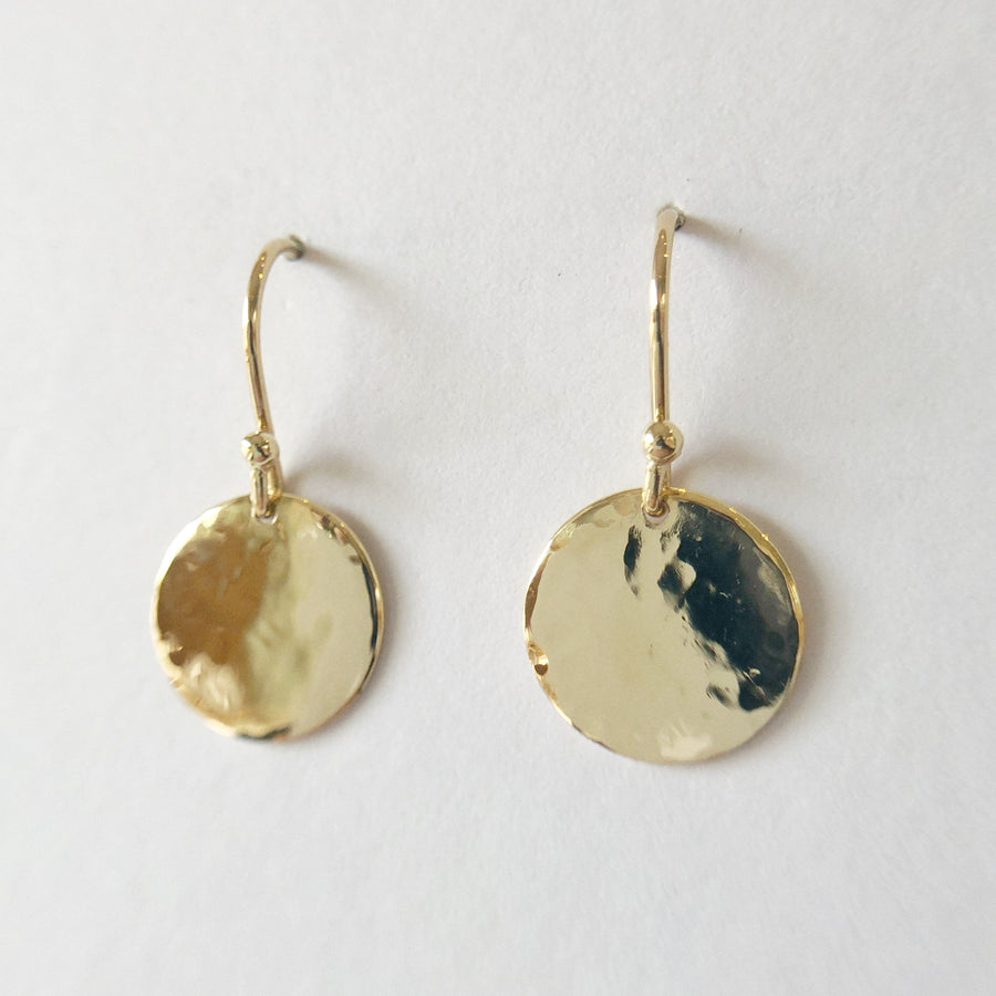 Beaten Circle Earrings