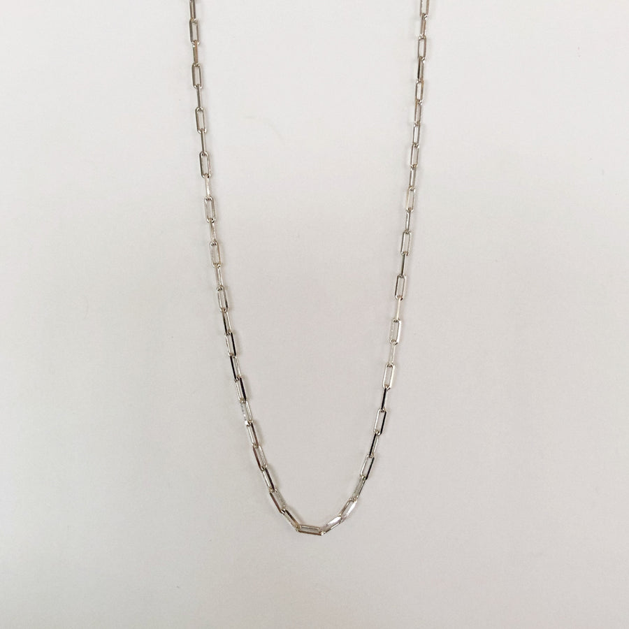 Elongated Bevel Necklace Chain