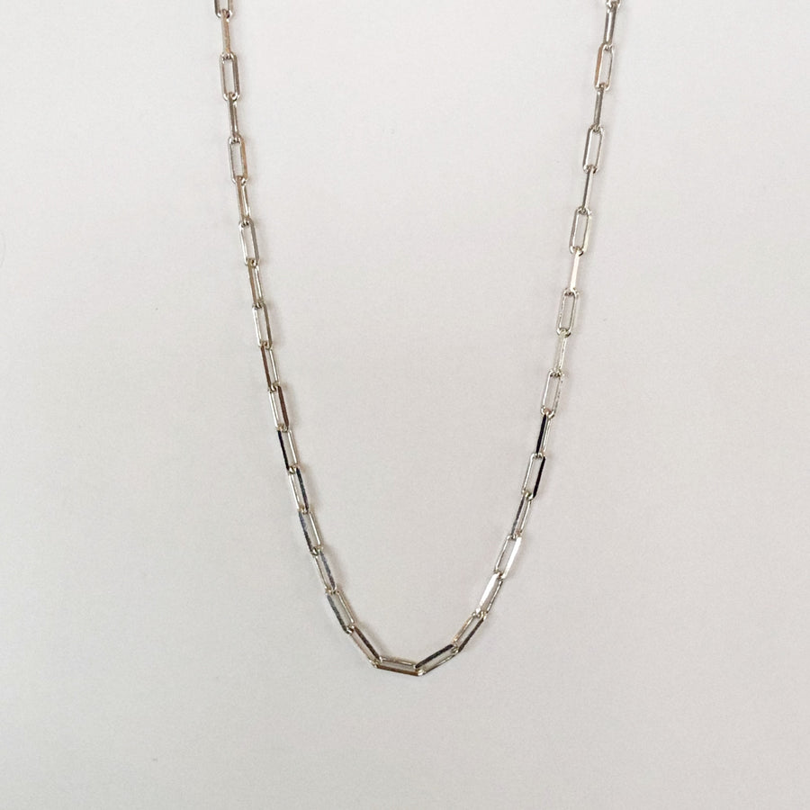 Elongated Bevel Necklace Chain