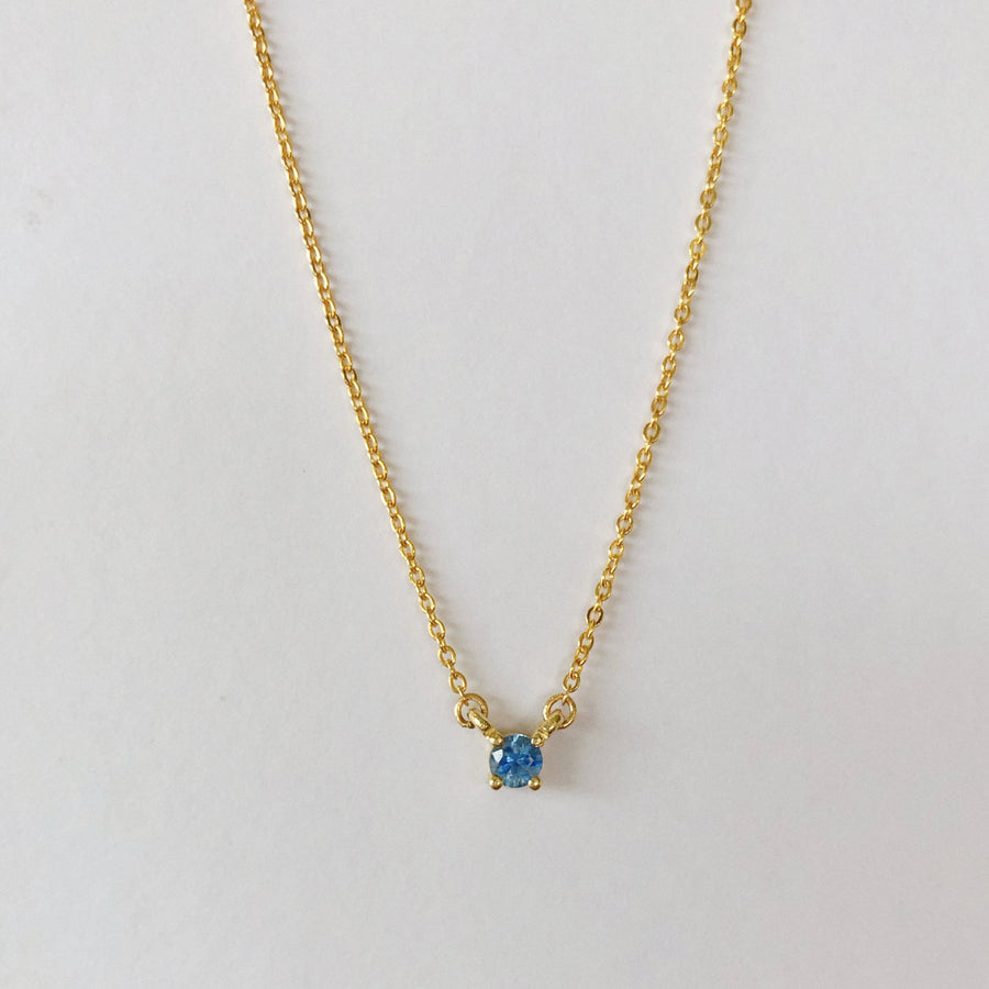 Sapphire Double Hung Claw Necklace