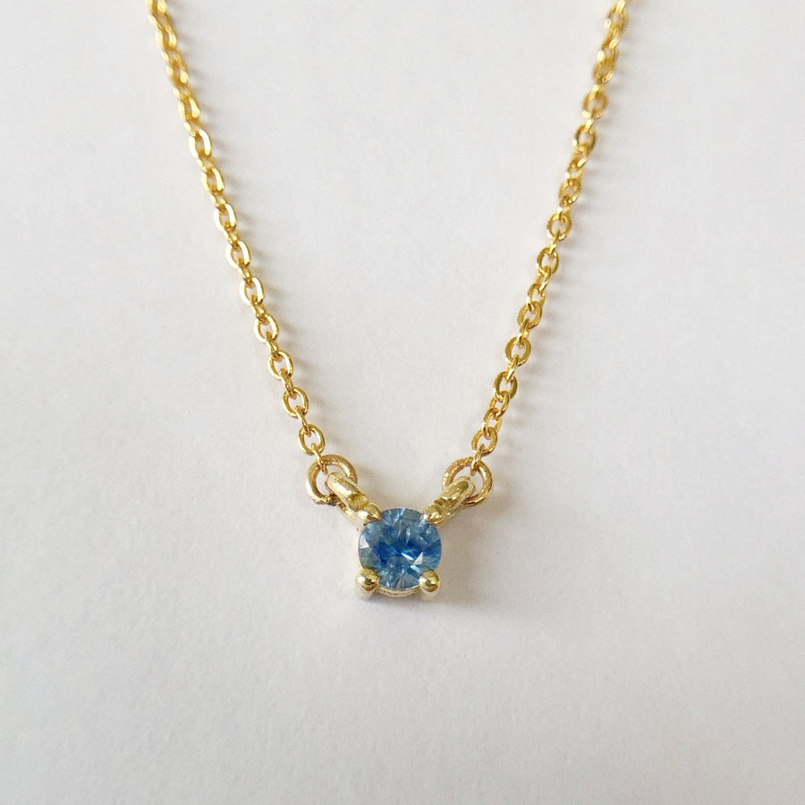 Sapphire Double Hung Claw Necklace