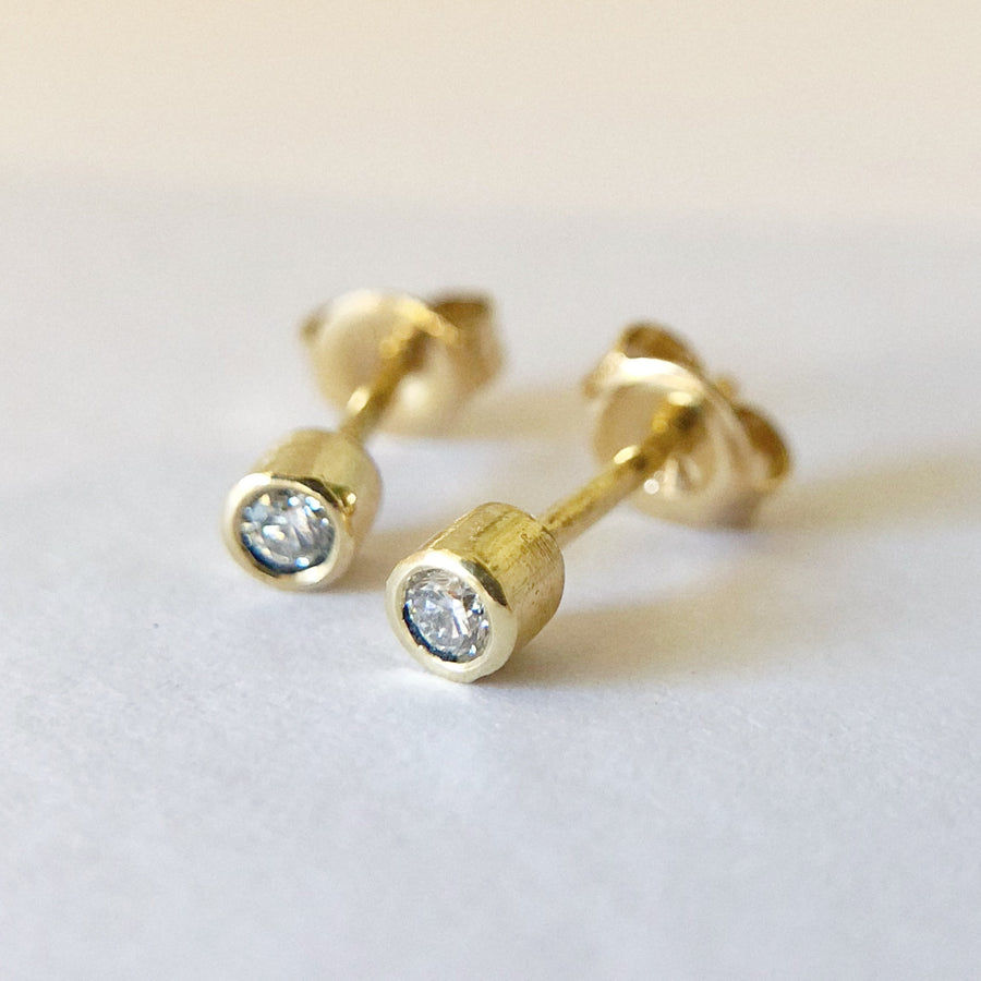 Diamond Bezel Studs