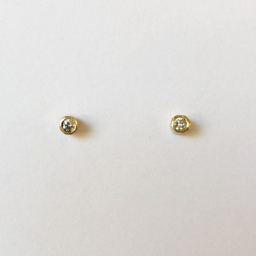Diamond Bezel Studs
