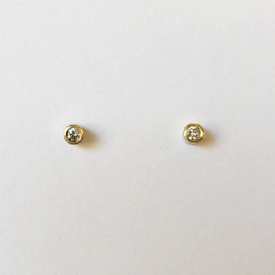 Diamond Bezel Studs