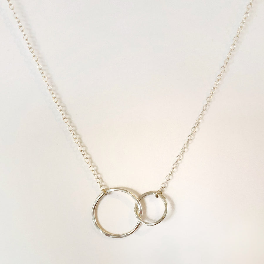 Double Circle Outline Necklace