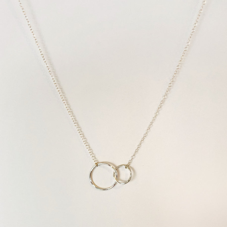 Double Circle Outline Necklace