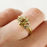 Australian Champagne Zircon w/ Champagne Diamonds Juliet Ring