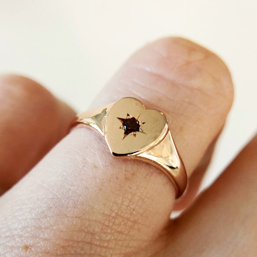 Heart Signet Ring