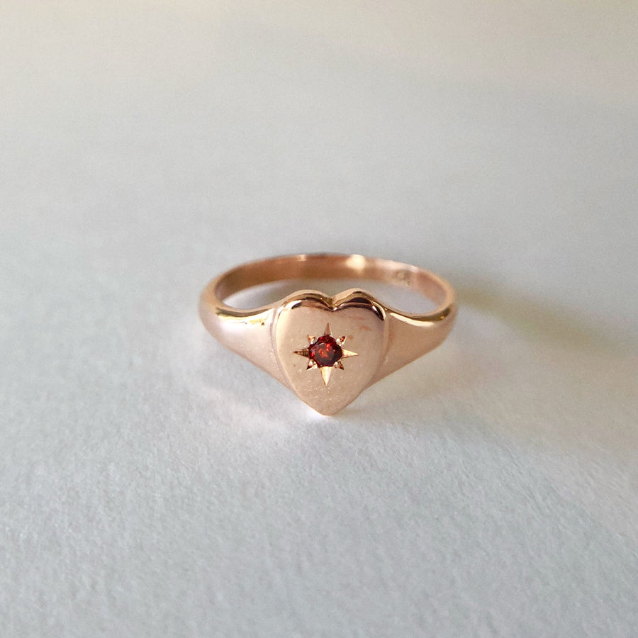 Heart Signet Ring - Main Image