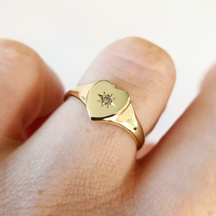 Heart Signet Ring