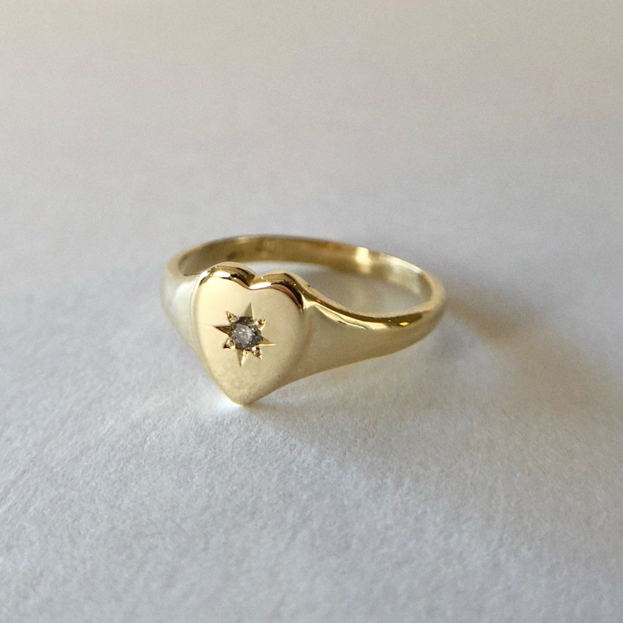 Heart Signet Ring