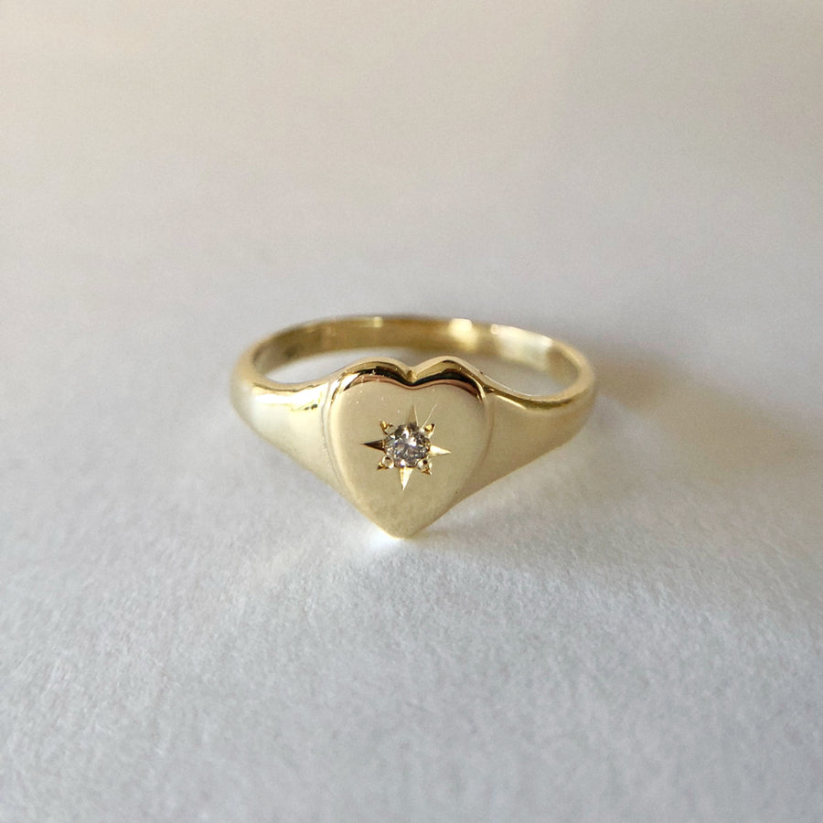 Heart Signet Ring