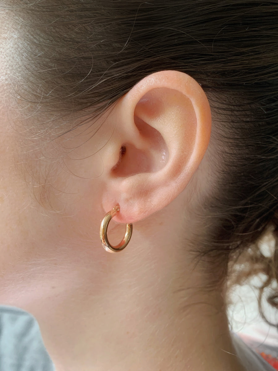 Plain Hoops Gold