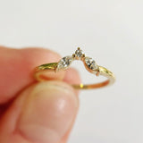 Marquise Dip Diamond Band