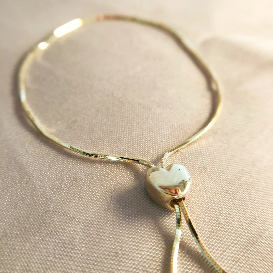 Adjustable Heart Bracelet