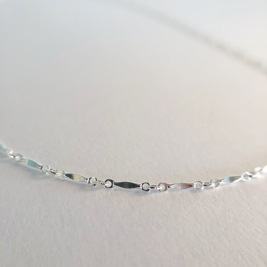 Crescent Bar Chain Necklace