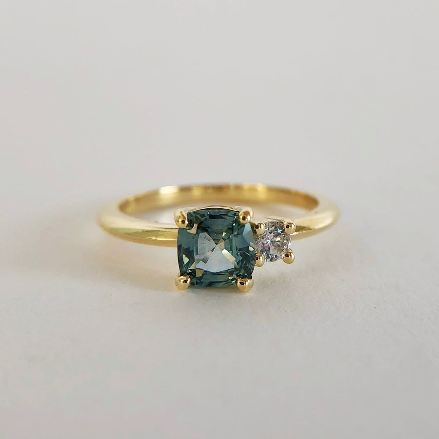 Deux Sapphire and Diamond Ring