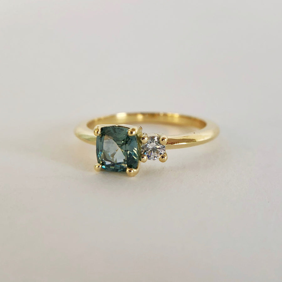 Deux Sapphire and Diamond Ring