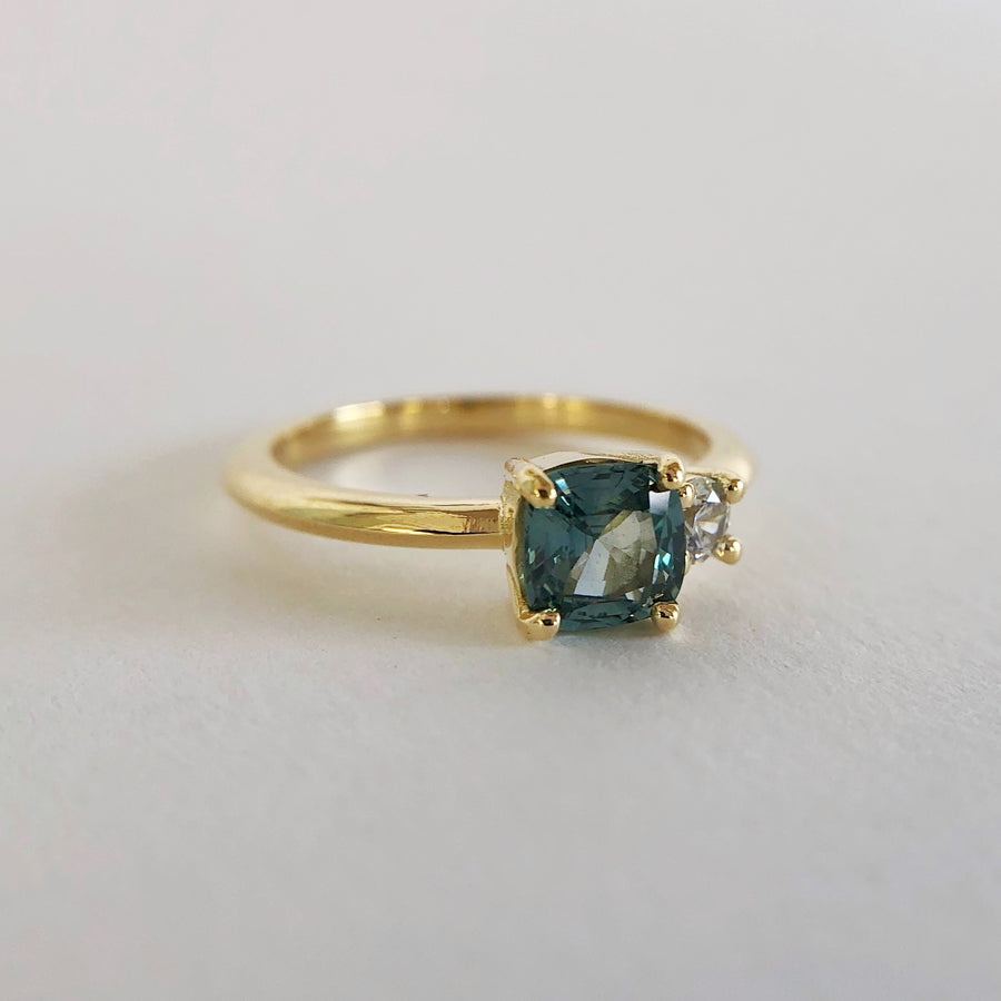 Deux Sapphire and Diamond Ring