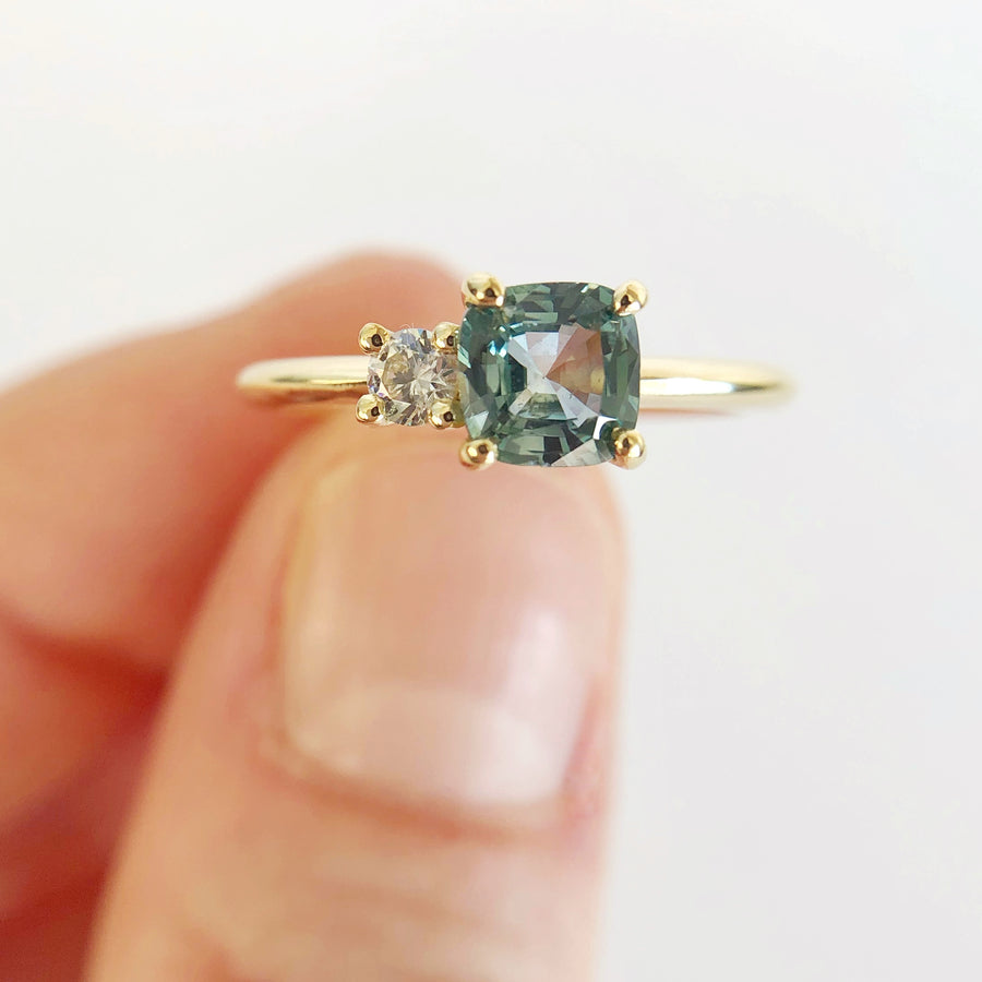 Deux Sapphire and Diamond Ring