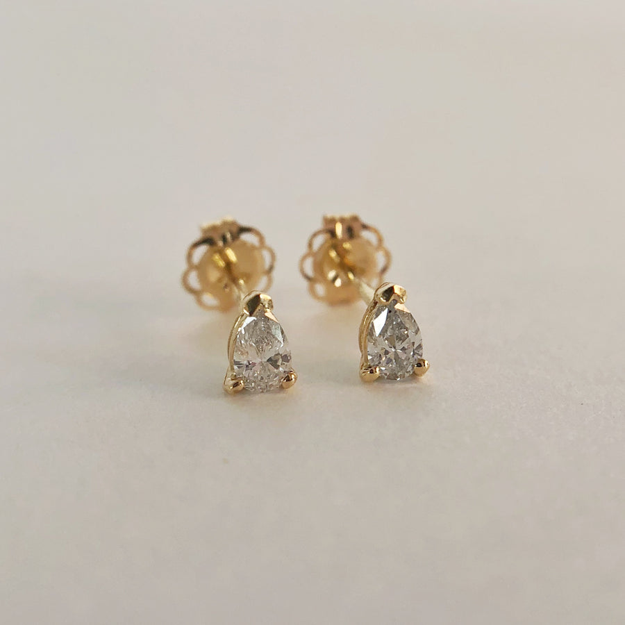 Pear Diamond Studs