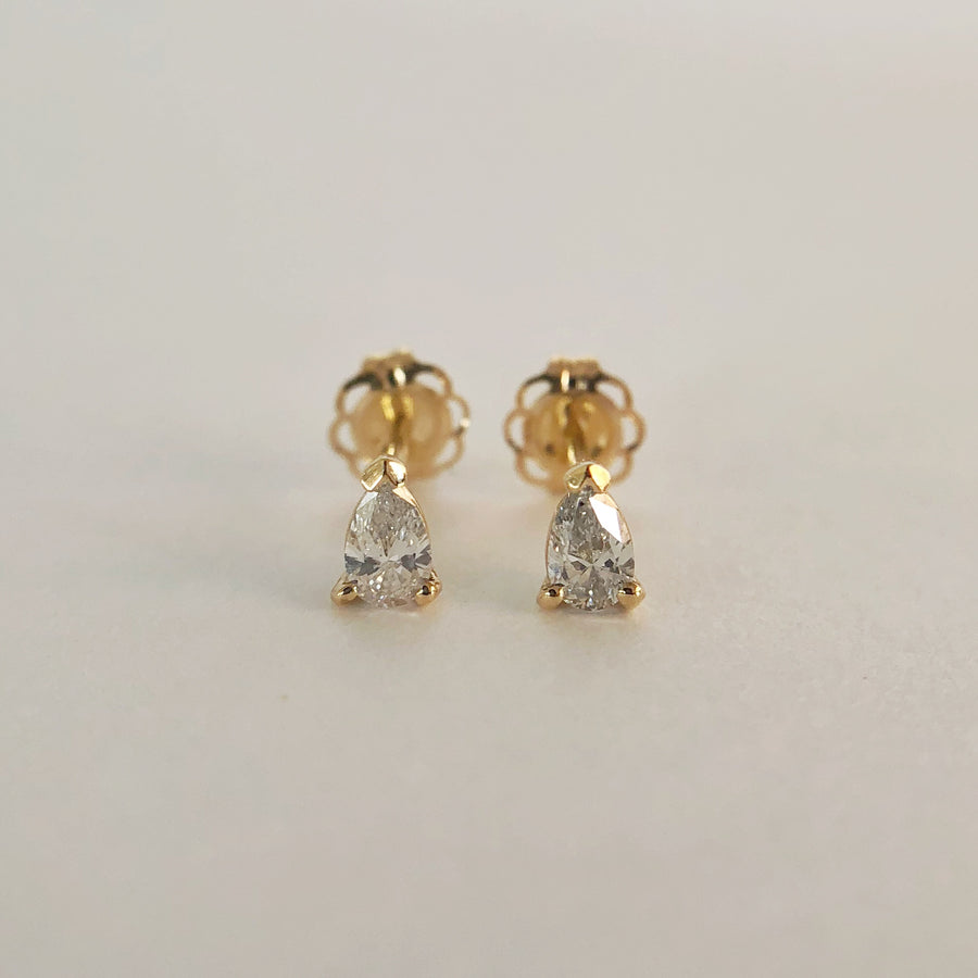 Pear Diamond Studs