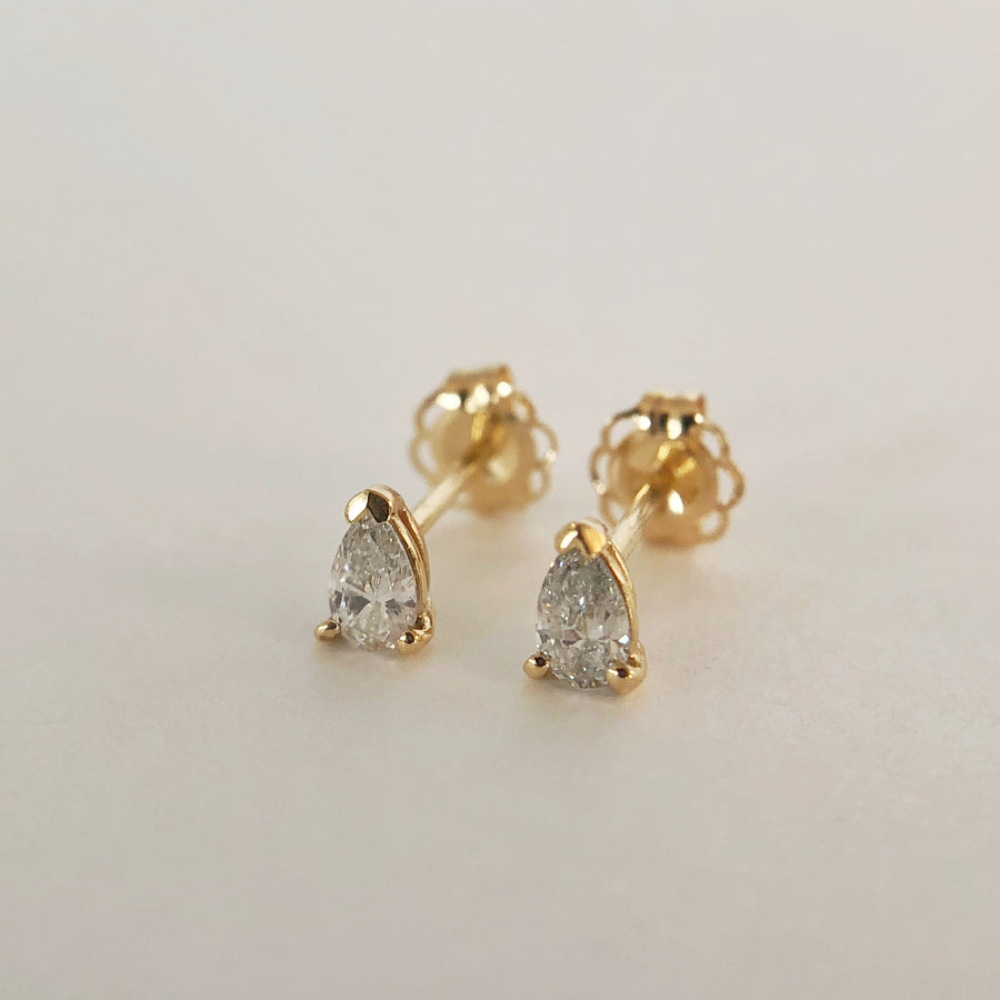 Pear Diamond Studs