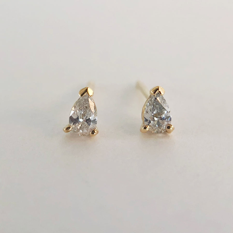 Pear Diamond Studs