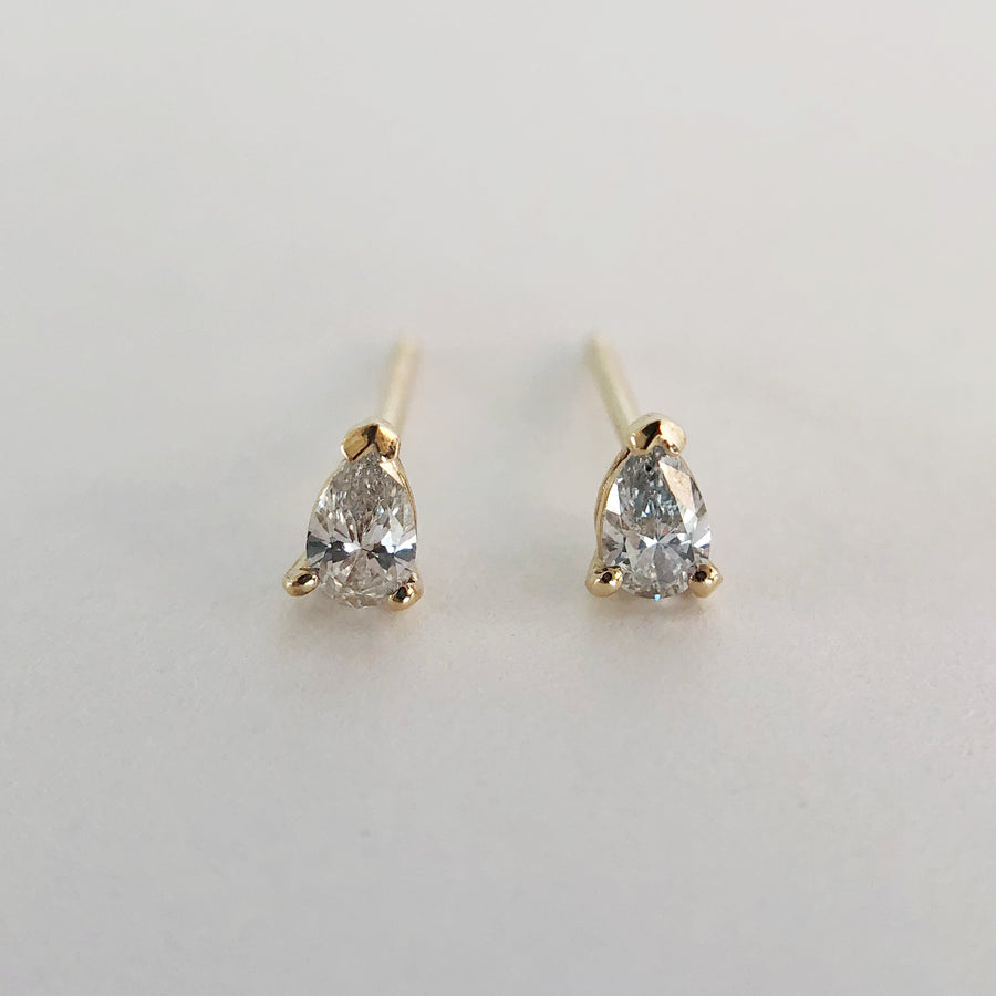 Pear Diamond Studs