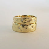 Thick Gold Merri Ring with Gemstones