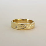 Thick Gold Merri Ring with Gemstones