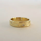 Thick Gold Merri Ring with Gemstones