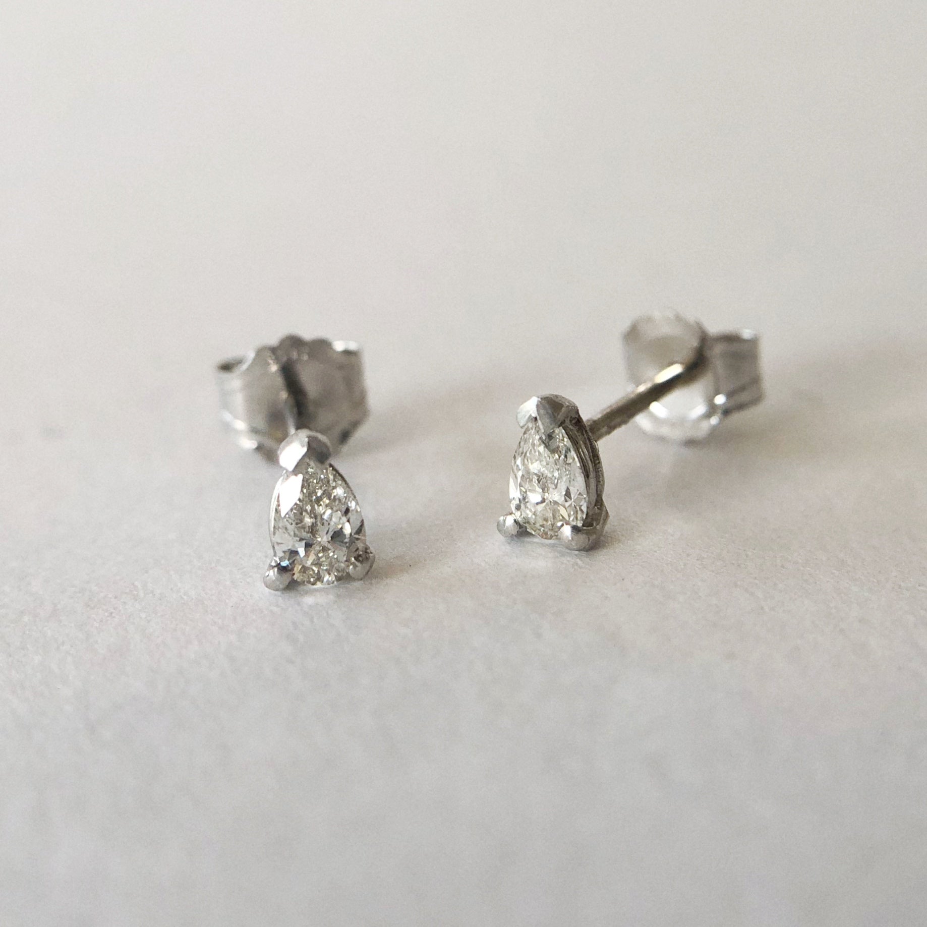 Pear Diamond Studs