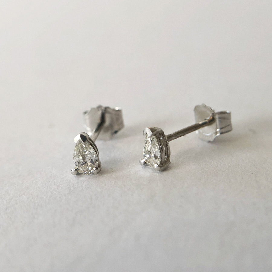 Pear Diamond Studs