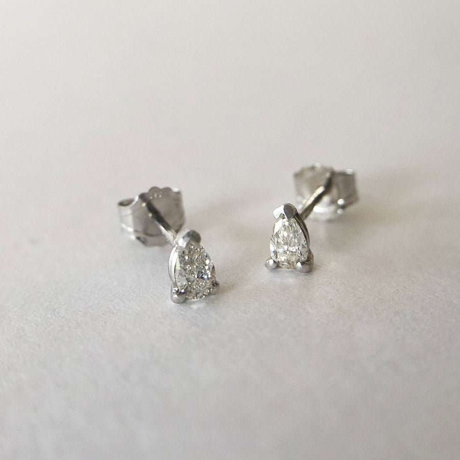 Pear Diamond Studs