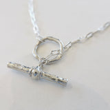 Lariat T Bar Chain Necklace