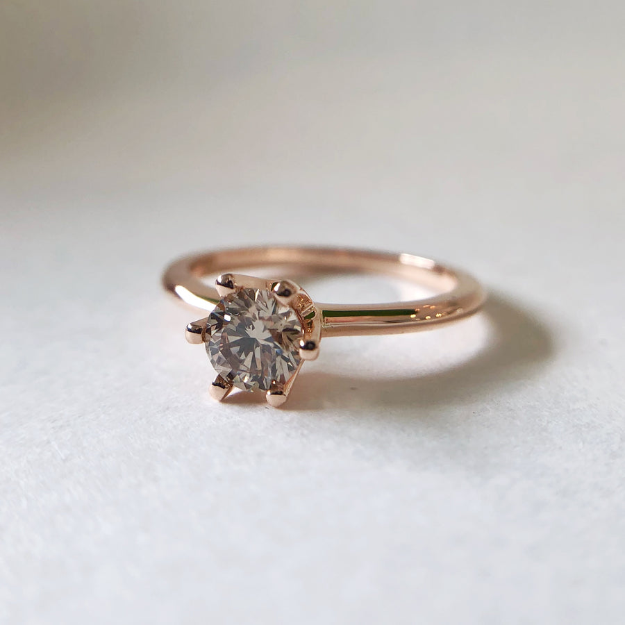 Lila Solitaire Diamond Ring