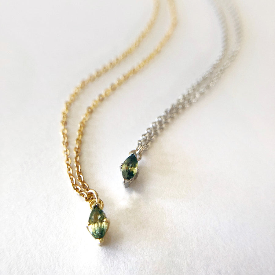 Marquise Australian Parti Sapphire Necklace