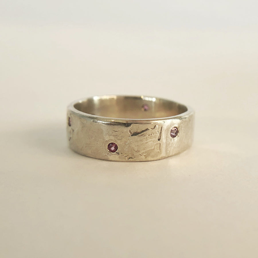 Merri Ring White Gold with Gemstones