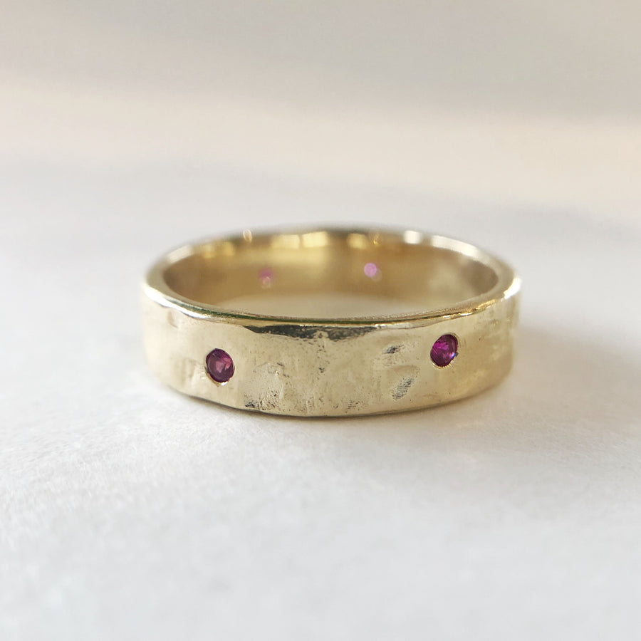 Merri Ring Yellow Gold with Gemstones