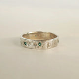 Thick Gold Merri Ring with Gemstones