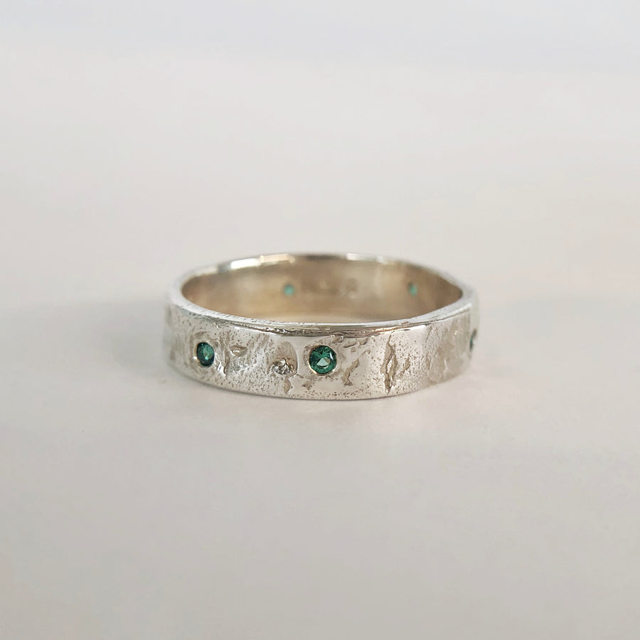 Merri Ring Silver with Gemstones