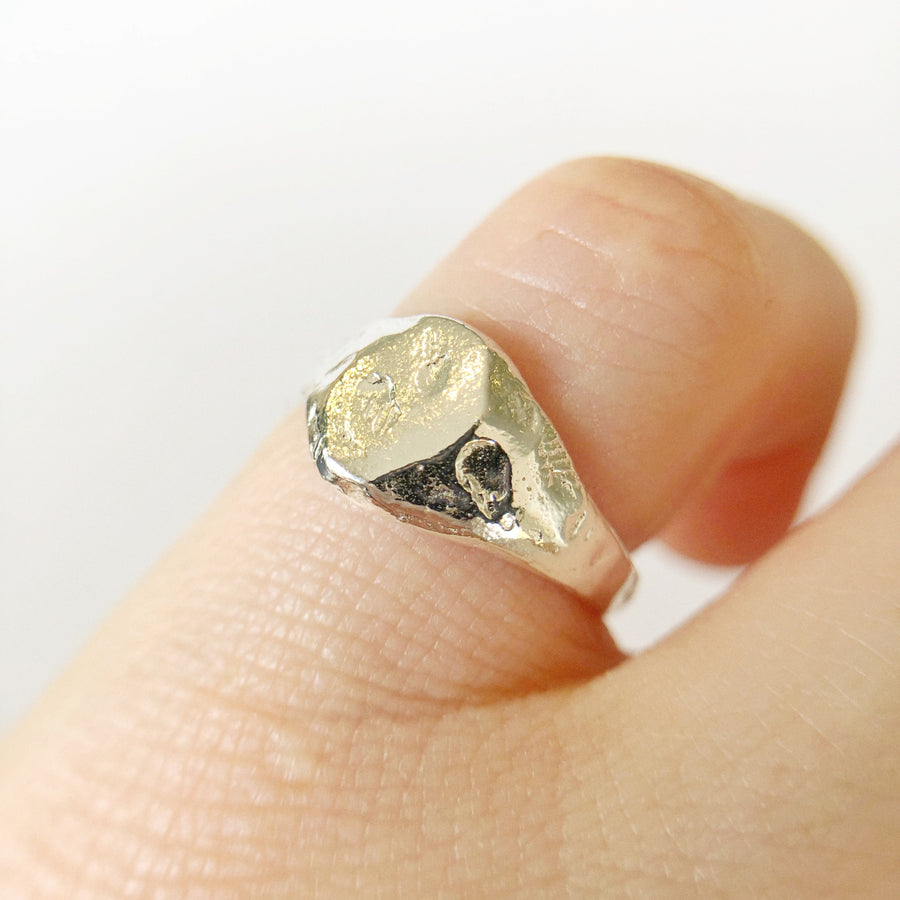 Organic Oval Signet Ring