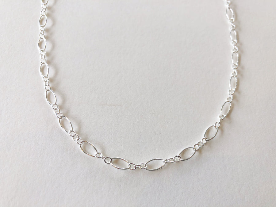 Oval Ring Chain Necklace